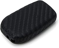 Vista 7 de iJDMTOY Funda de silicona suave con patrón de fibra de carbono, compatible con Toyota Mirai y JDM Importado Toyota Fortuner Hilux Land Cruiser Prado