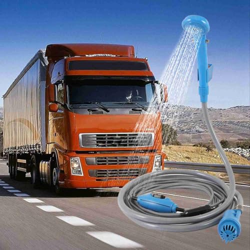 Kit de ducha portátil para auto, ducha eléctrica portátil de 36W, flujo ajustable para camping al aire libre y lavado de autos miniatura 2