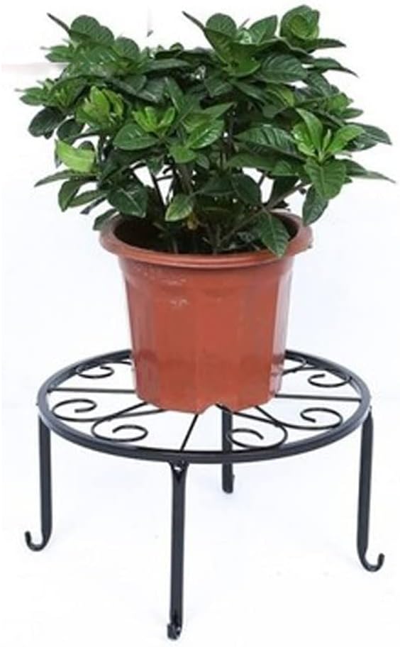 Metal Plants Stand Iron Art Flowerpot Holder Cactus Plant Pot Supporting Round Rack Display for Home Garden Patio Decoration