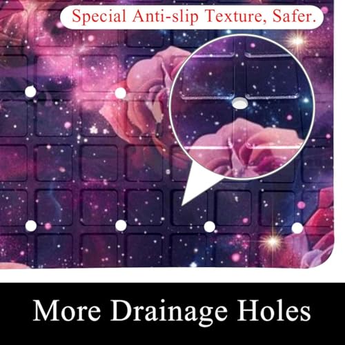Tapis de bain séchage rapide et antidérapant esthétique violet