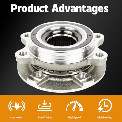 2PCS Front Wheel Hub and Bearing Assembly Compatible with Audi A4 Q5 — view 4