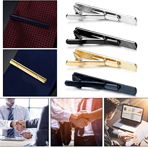 Jstyle 10Pcs Tie Clips For Men Tie Bar Clip Set For Regular Ties Necktie Wedding Business Clips A #TOP3