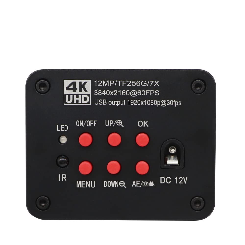 Microscope I_MX117 UHD CMOS 4K 12MP Industrial Video USB HDMI Microscope Camera, Fit for Education Laboratory Scientific Research Inspection