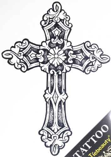 Spestyle new design hot selling fashionable large Cross temporary tattoos for men