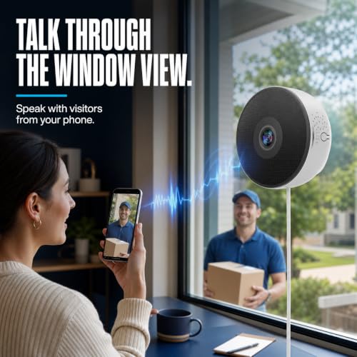 2 Pack Window Security Camera, 2K Smart Window Camera with Color Night Vision , Stick On Window Cameras for Home Security With 5G & 2.4G Dual Band, Two Way Audio Camera for Window, Motion Detection - image 5