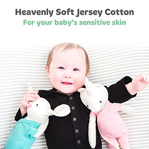 Baby Cradle Sheets Fitted 18x36x2 - Compatible with Arms Reach Co Sleeper Cambria, Clear Vue, Mini Ezee,Bassinet - Pure Jersey Cotton - Breathable | Unisex - Thumbnail 3