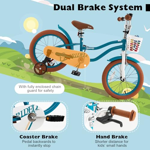 Image of BABY JOY Kids Bike, 12 14 16 18 20 Inch Boys Girls Bike w /Removable Basket