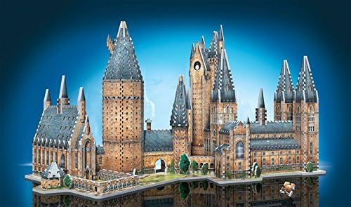 Wrebbit Harry Potter's School of Witchcraft & Wizardry 3D Jigsaw Puzzle Made Puzz-3D, Great Hall & Astronomy Combo Pack