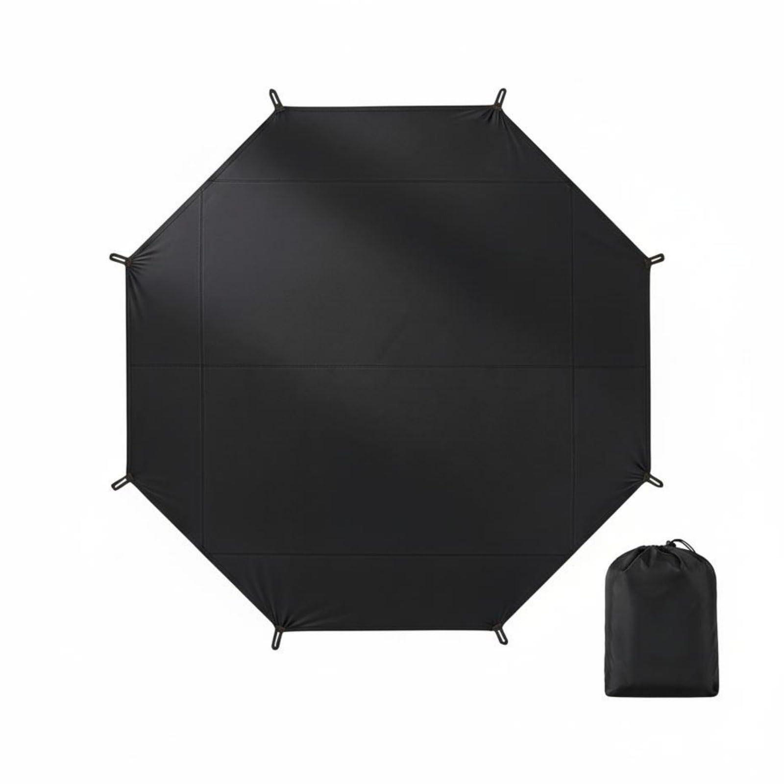 Pyramid Tent Footprint Wear-Resistant Sturdy Duty Oxford Ground Mat Waterproof Ground Sheet Moisture-Resistant Under Tent Mat, Black | Sporting Goods | Outdoor Sports | Camping & Hiking-image-47