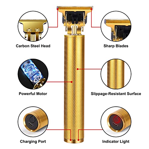 URAQT Haarschneide, Profi Haarschneidemaschine Herren Haartrimmer Bartschneider Barttrimmer Präzisionstrimmer Langhaarschneider für Männer (A)