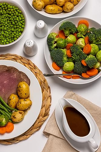 Price and Kensington Simplicity-Salsiera con piattino, in porcellana, colore: bianco - immagine 5