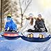 YUEWO 47 Inch Inflatable Ski Ring Owl Shaped, Skiing Ring for Winter Outdoor Sports with Handle Inflatable Winter Duty Sleds Ski Ring, Heavy Duty Snow Sleds for Adults