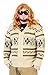 The Big Lebowski Jeffrey The Dude Zip Up Costume Cardigan Sweater