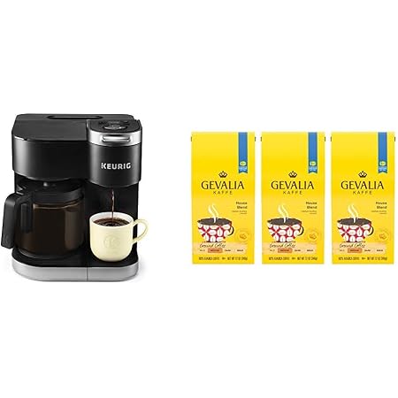 Amazon.com: Keurig K-Duo cafetera eléctrica con mezcla de café Gevalia  House (12 oz bolsas, paquete de 3) : Hogar y Cocina