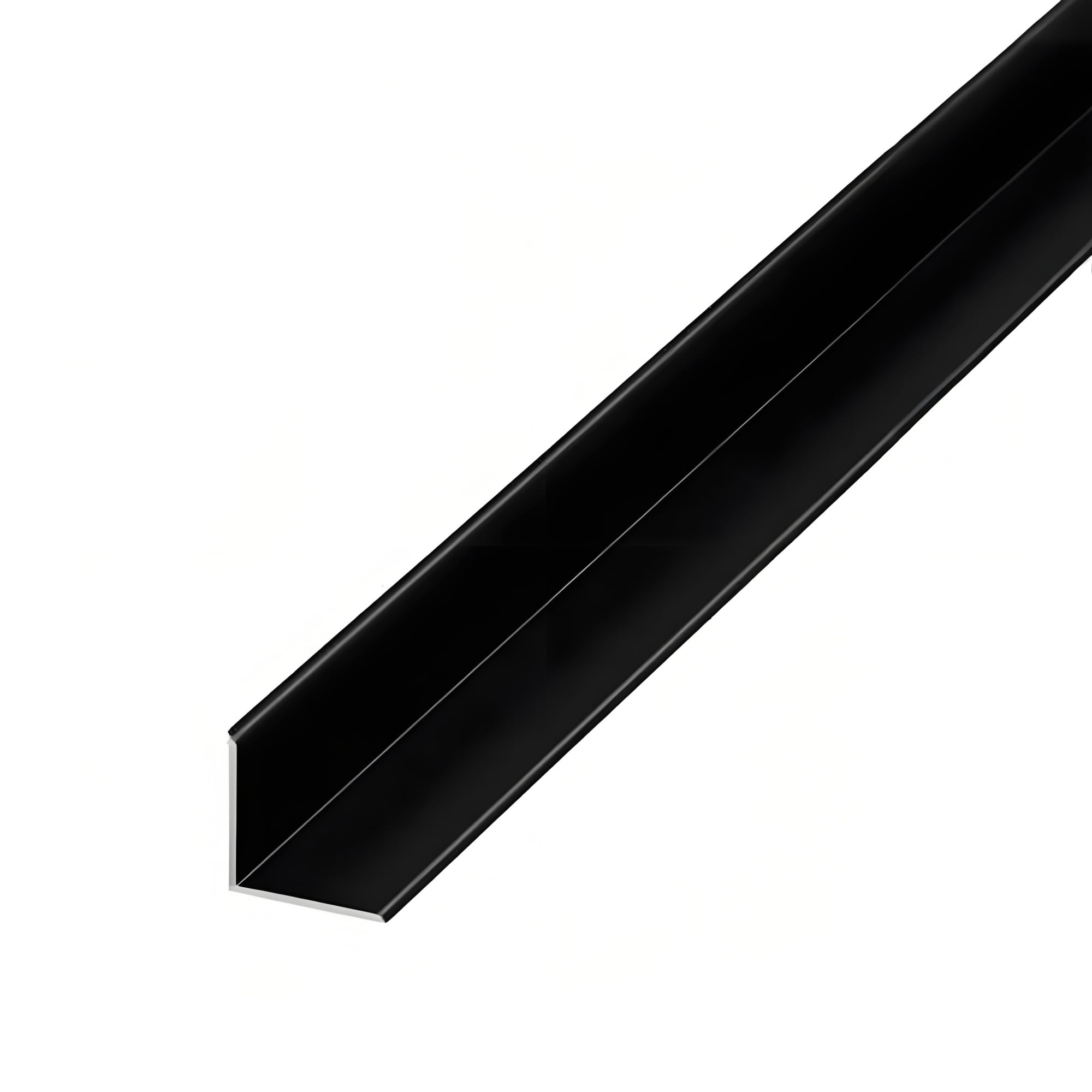 Angle Profile Aluminium, Anodised - 15x15mm Sizes Flooring Edge Trim, TMW Profiles, Upgrade Your Home Or Office With Perfect 90 Degree Angles(Black,20mm)