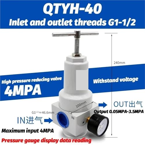Régulateur d'air haute pression QTYH 40 bars avec port manomètre