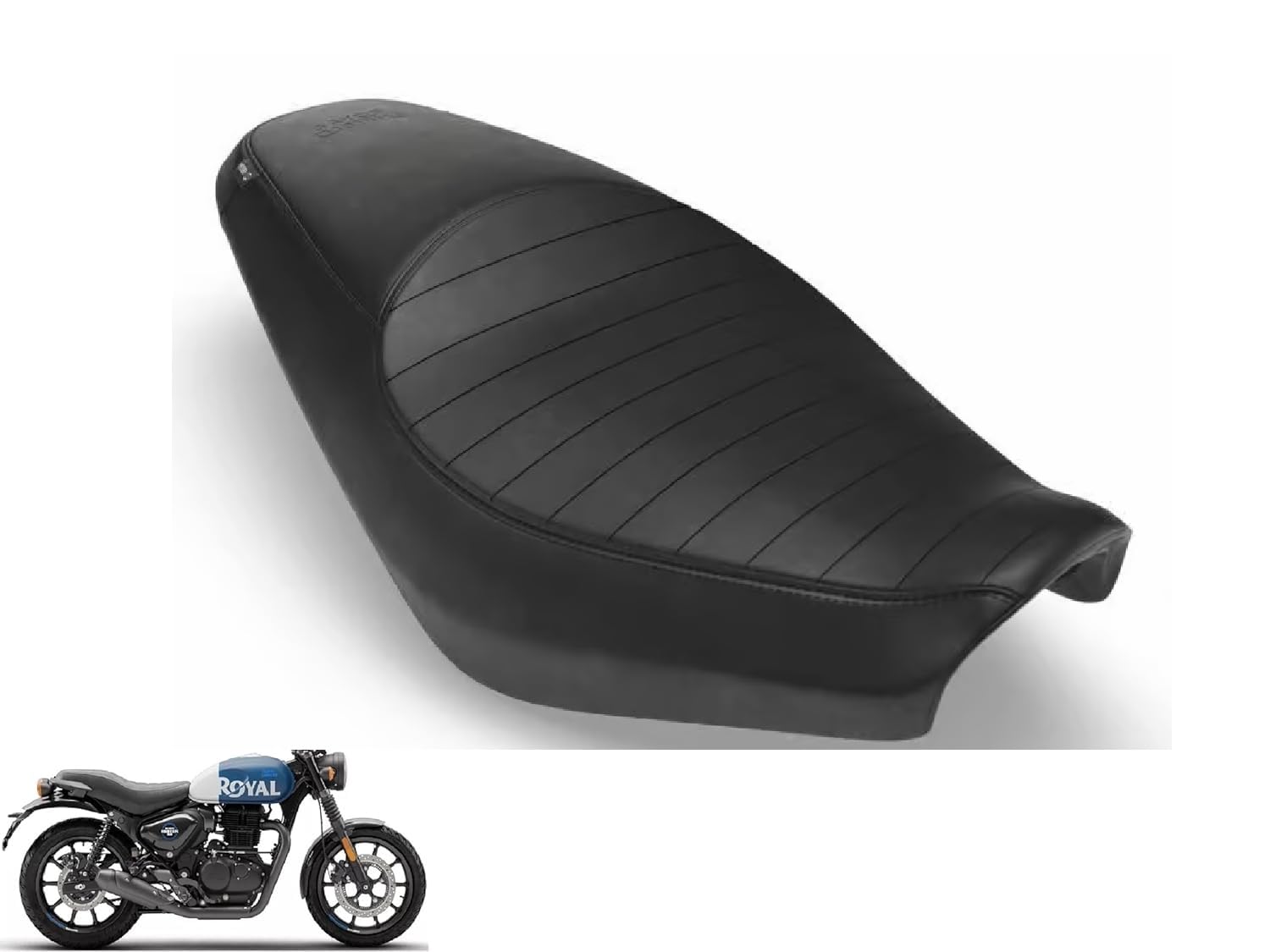 RIYAAN Hunter 350 Bike Seat Cover (Black)/ Black Pleated Seat Covers for Hunter 350-image-38