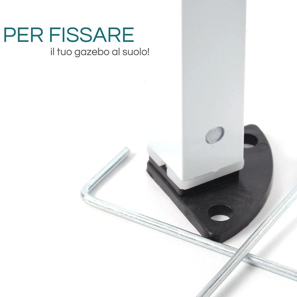 Paluplus Gazebo Richiudibile di colore Beige, Misura 3x3 Metri, Telo in Poliestere Impermeabile, Struttura in Metallo con Apertura e Chiusura a Fisarmonica, Protezione dai Raggi UV -4062C