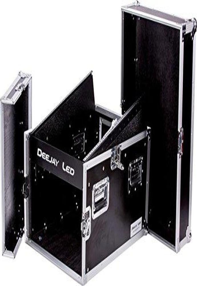 TBH Flight CASE 14U Slant Mixer 6U Vertical Rack System with Full AC Door (TBH14M6U)