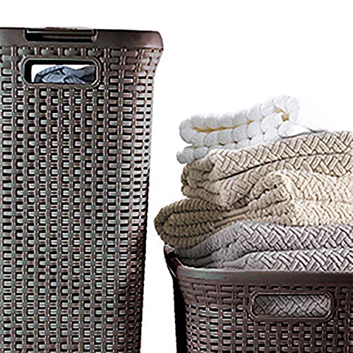 Curver-189206-Cesta-de-ropa-Natural-Style-con-tapa-configurable-60-L-color-chocolate 51ASYX5hCFL