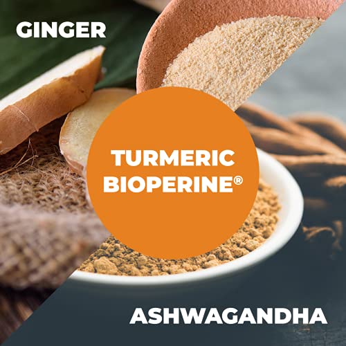 Turmeric Curcumin & Ashwagandha Supplements With Black Pepper. 95% Curcuminoids. Joint Support Supplement With Organic Tumeric, Ginger & Bioperine. Aids Joint Health, Energy, Mood & Overall Well-Being #TOP4