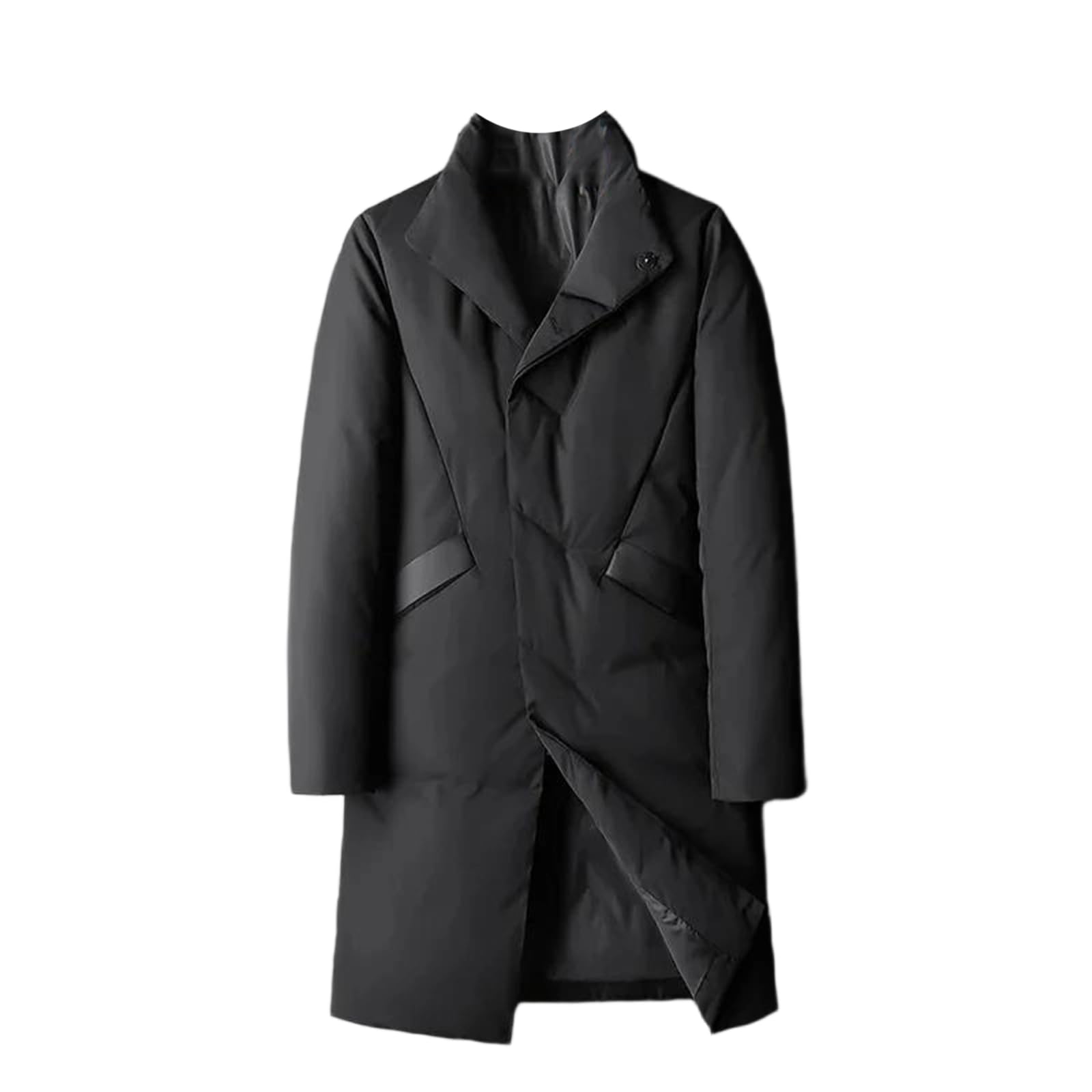 Doudoune mi-longue d'automne-hiver à simple boutonnage pour femme