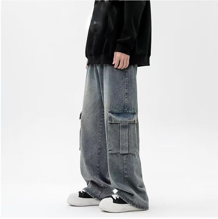 Men's Retro Summer Denim Long Pants3