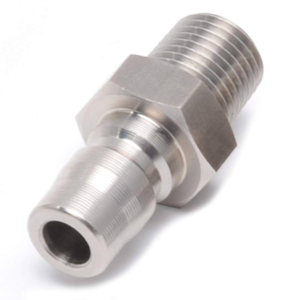 Amazon | ステンレス製 1/4 ワンタッチカプラ プラグ(オス) Rc1