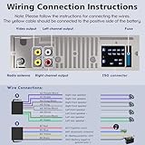 Chismos 9V-24V Car Stereo Radio Bluetooth with CD DVD Player,1DIN RDS/FM/AM Car Radio Bluetooth Handsfree 7 Colors MP3 Player with 2 USB/SD/AUX(Multi-coloured) - Image 9