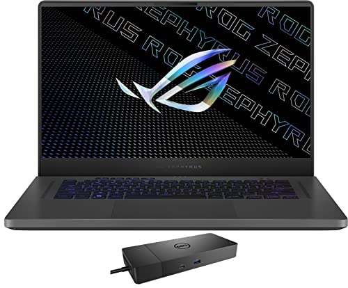 ASUS ROG Zephyrus 15.6 Gaming & Entertainment Laptop (AMD Ryzen 9 6900HS 8-Core, 24GB DDR5 4800MHz RAM, 2x4TB PCIe SSD RAID 0 (8TB), GeForce RTX 3070 Ti, 15.6' Win 11 Pro) with WD19S 180W Dock