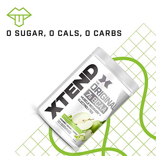 Xtend Original Bcaa Powder Smash Apple | Sugar Free Post Workout Muscle Recovery Drink With Amino Acids | 7G Bcaas For Men & Women | 30 Servings #TOP4