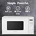 Farberware 0.9 Cu. Ft. Countertop Microwave Oven – 900 Watts Power, Auto Cook Settings, Defrost, Easy Clean and Child Safety Lock - White