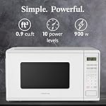 Farberware 0.9 Cu. Ft. Countertop Microwave Oven – 900 Watts Power, Auto Cook Settings, Defrost, Easy Clean and Child Safety Lock - White - Image 2