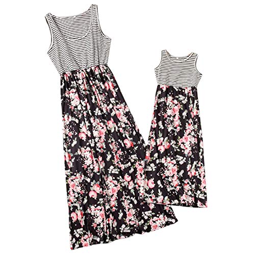 N/AB Vestito per mamma figlia colore corallo