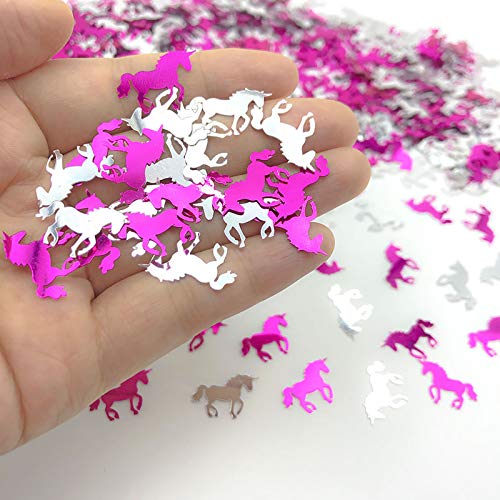 Birthday Confetti Unicorn Party Table Decorations Confetti Metallic Foil Unicorn Wedding Birthday Baby Shower Bridal Shower Festival Theme Party Decorations Supplies