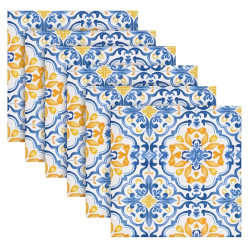 Servilletas de Tela Boho Multicolor Pack 6 50x50 cm miniatura 2