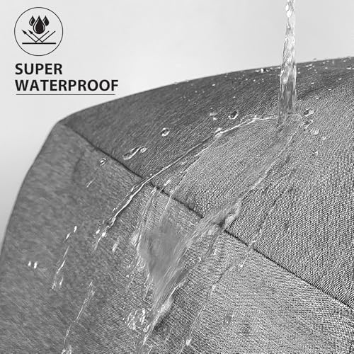 VERABE Capa de caixa de cachorro de 137 cm, cinza