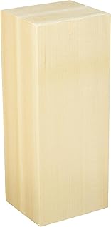 Walnut Hollow Basswood Carving Block, 4" x 3.5" x 10"