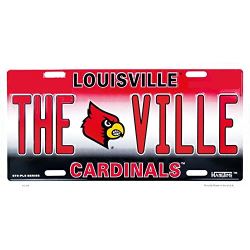 Signs 4 Fun SLC2768 Louisville Cardinals THEVILLE License Plate