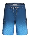 APTRO Men's Swim Trunks 9' Quick Dry Bathing Suit Big & Tall Beach Swimsuits #182 L
