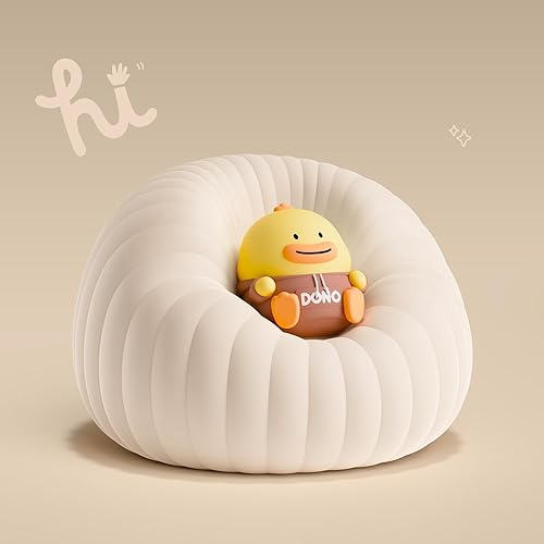 Luz nocturna para dormitorio, lámpara LED recargable con 3 brillo ajustable y apagado automático, diseño de silicona suave, control táctil, adecuada