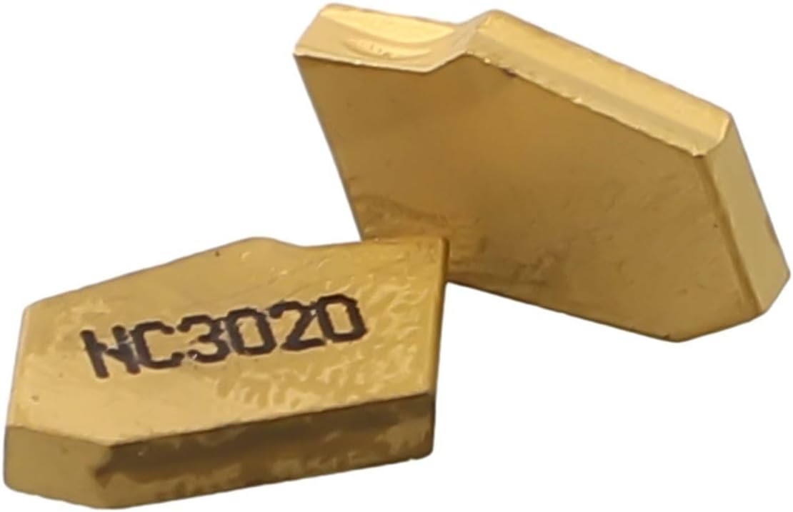 SP200 GTN-2 Carbide Grooving Inserts SPB26-2 Blade, CVD Coated Cut-Off Steel for Semi-Finishing, 2mm Width, 10 Pack