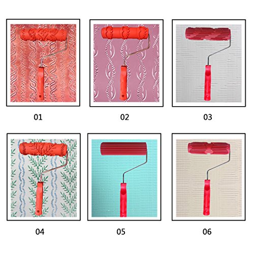 7inch Goffrato Pittura Rullo Pittura Rotoli di