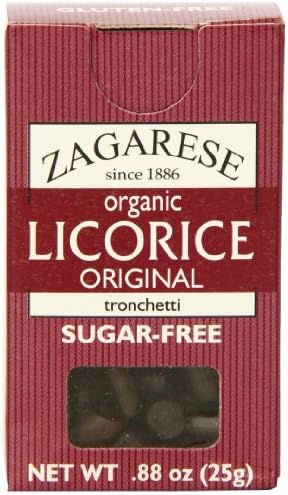 Zagarese 100% Organic Licorice, Original, 0.88 Ounce Flip Top Box