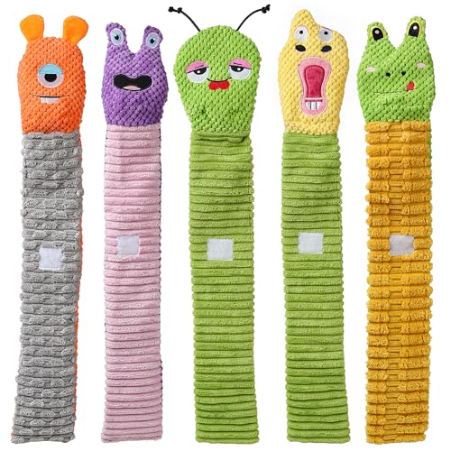 Sedioso Hundespielzeug, (5-Pack) Großer Hund Quietsche Spielzeug für Stress Release, Hund Puzzle Spielzeug IQ Training, 23,6 Zoll Ungefüllt Spielzeug für Kleine, Mittlere und Große Hunde