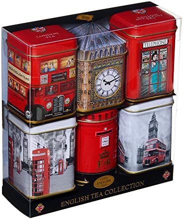 New English Teas - Mini English Tea Selection 6 Mini Tins