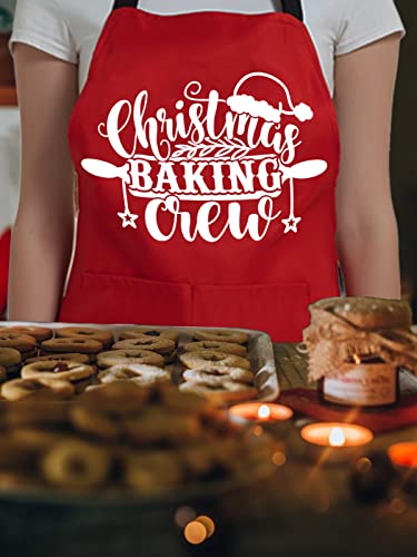 Oxpaynop Christmas Aprons For Women With Pockets, Christmas Baking Apron Cooking Grilling Bbq Chef Kitchen, Baker Gifts For Dad Mom Birthday Xmas #TOP3