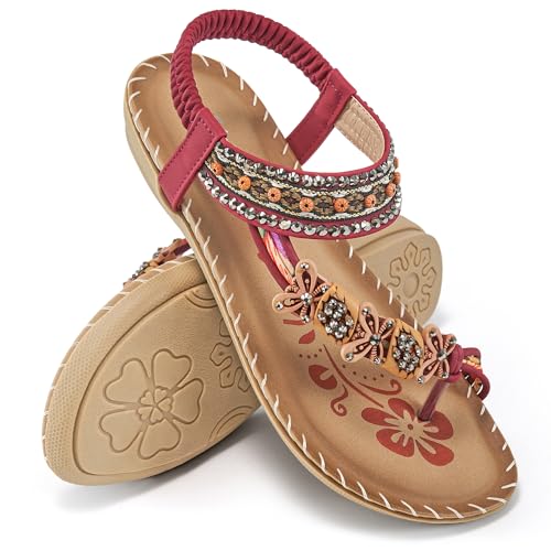 Bohemian Beaded Dress Sandals