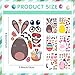 Easter Stickers for Kids, Easter Basket Stuffers Gifts for Kids, 24 Sheets DIY Happy Easter Make A Face Stickers Crafts with Eggs Themed Game Toys Classroom Activities Party Favor Supplies Decorations