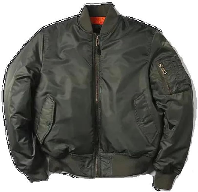Xingfenly Men Jacket Winter Outdoor Thick Nylon American Military Uniform Aviator Unisex Coat Male Bomber Flight